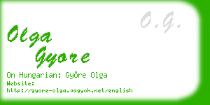 olga gyore business card