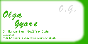 olga gyore business card